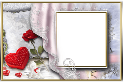 Imikimi_Romantic_Photo_Frame_with_Heart_Rose_and_Angel
