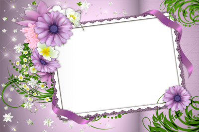 Imikimi_Violet_Photo_Frame_with_Flowers