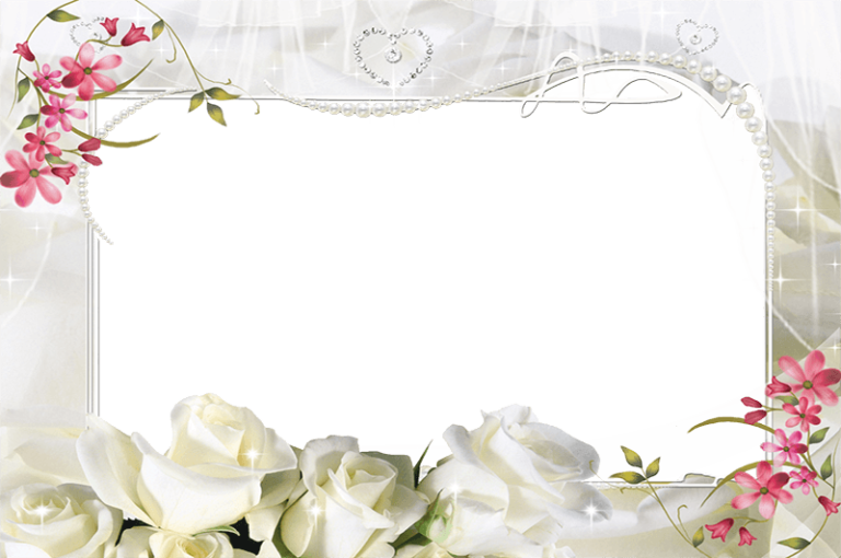 Imikimi White Roses Photo Frame