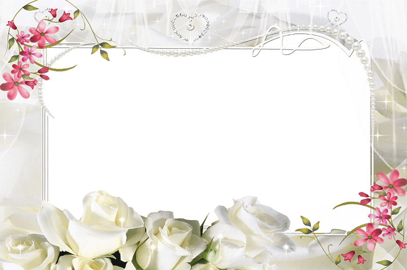 Imikimi White Roses Photo Frame