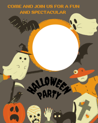 Imikimi Halloween party Invitation