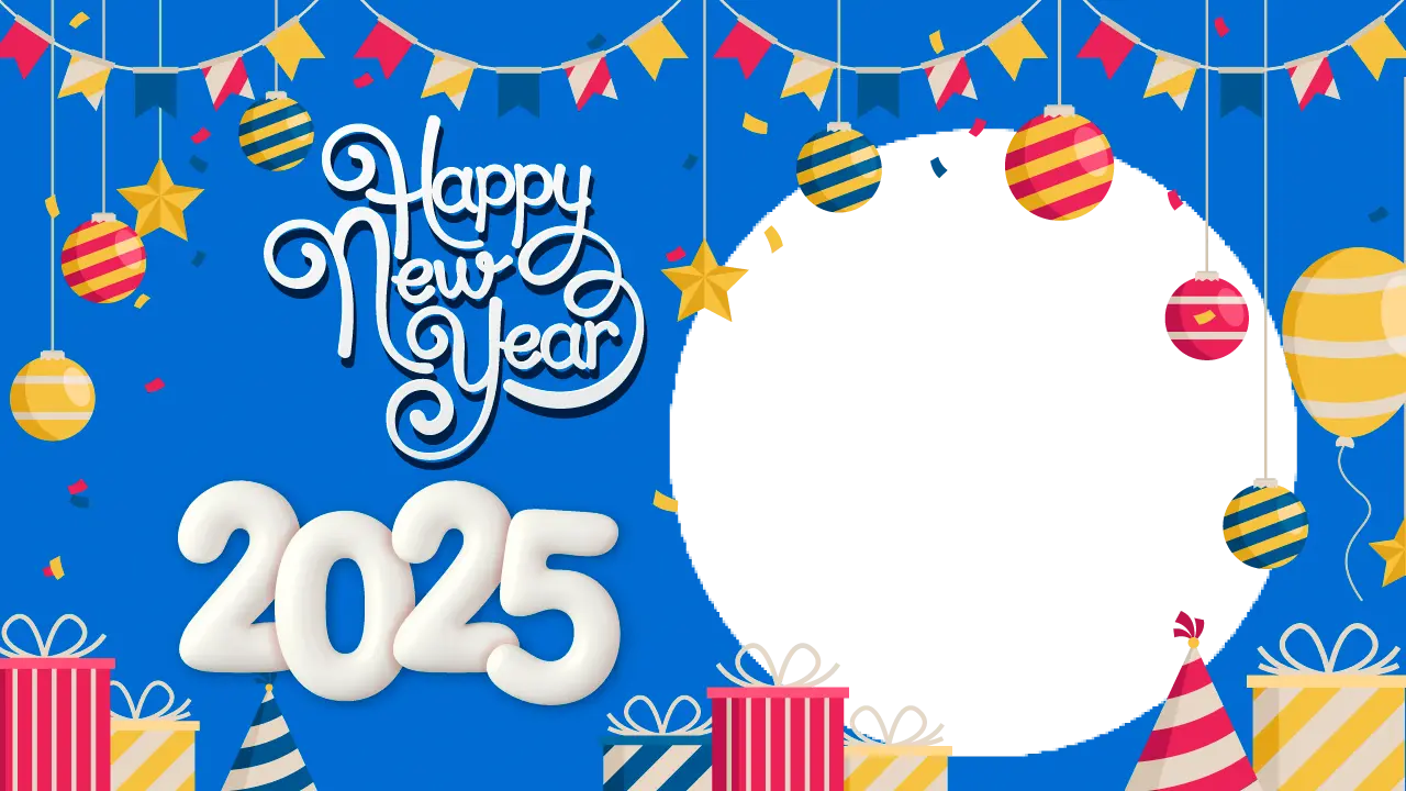 Imikimi 2025 Happy New Year Frame